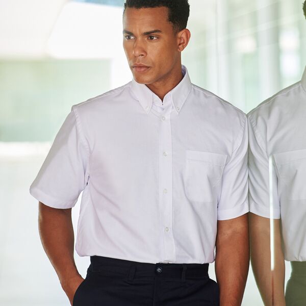 Henbury Short Sleeve Classic Oxford Shirt Thumbnail