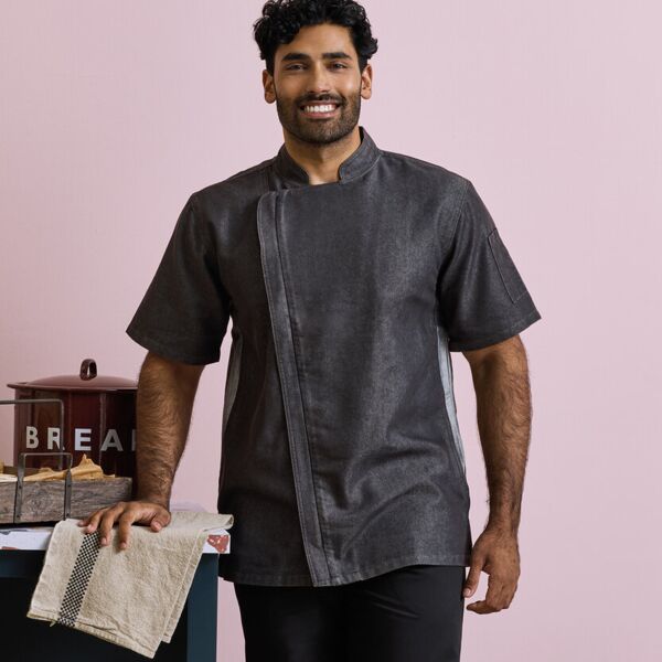 Chef's zip-close short sleeve jacket Thumbnail