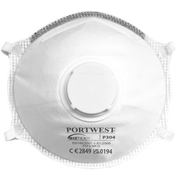 C3  -P304 - FFP3 Valved Respirator Box of 300 Thumbnail